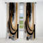 Or tactile Art Deco II - rideau abstrait - rideau occultant - 1 panneaux-107536934