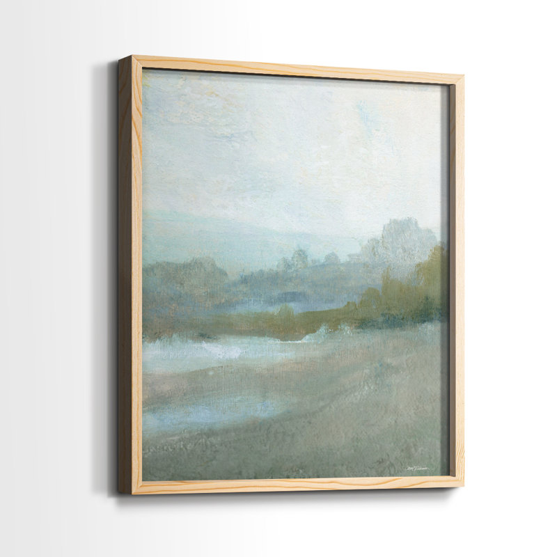 «Azure Valley II», reproduction encadrée - bois massif, Naturel, H 11 po x l 9 po
