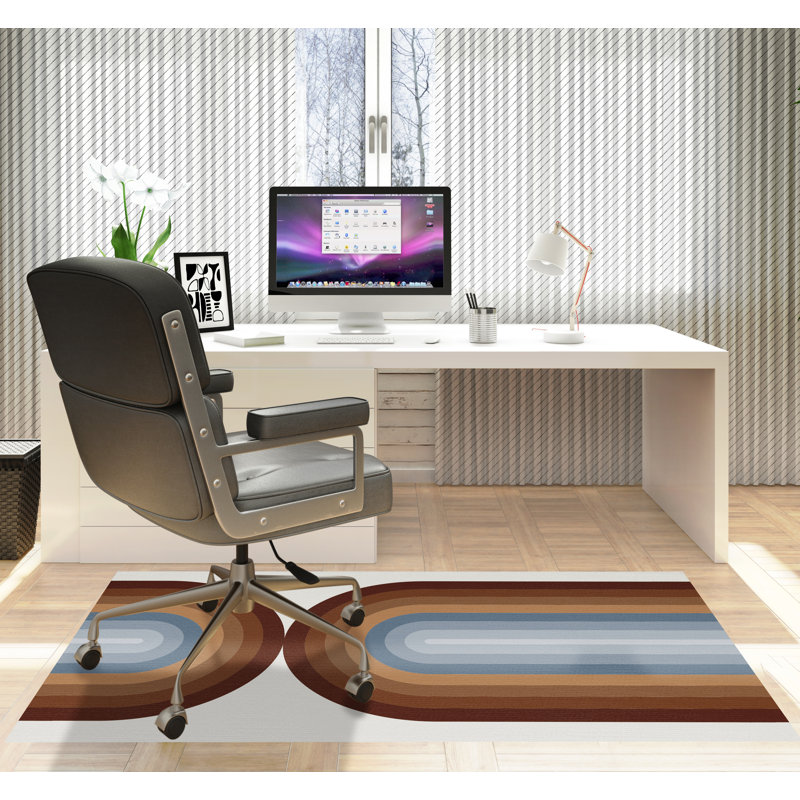 Tapis de chaise rectangulaire Dome, Beige, L 48 po x L 72 po
