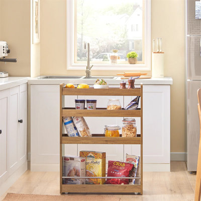 Wood Bar Cart