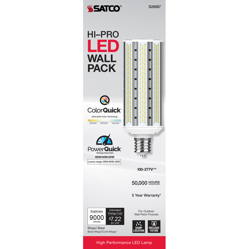 60 Watt White LED Bulb