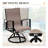 8 - Person Aluminum Patio  Dining Set with Sunbrella Swivel Rocking Dining Armchairs-1198349868