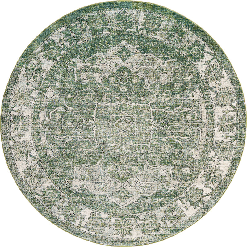 Tapis traditionnel Mekalah Moss Oriental, Tapis de couloir 2 pi x 8 pi
