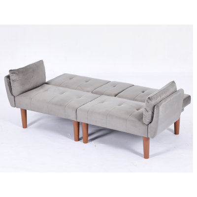 Allen 82" Velvet Tufted Futon Sofa