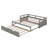 Twin Daybed With Trundle, Extendable Design-1443908144