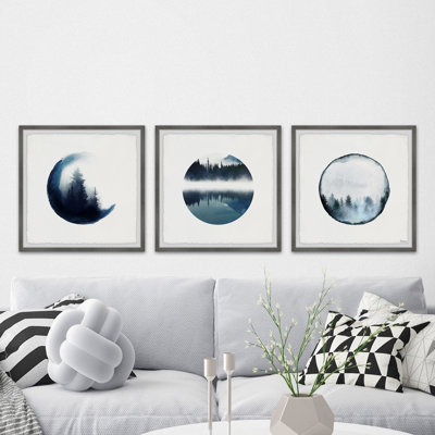 " Forest Mountain Reflection " by Parvez Taj 3 - Pieces