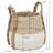 Armadi Two Tone Wicker Basket with Handles-284129852