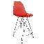 Tabouret de bar Juhani en acrylique moderne avec structure en acier chromé, tabouret fantôme sans dossier de 29,5 po de hauteur pour îlot de cuisine et table de pub, capacité de 300 lb robuste, siège en lucite transparent avec repose-pieds-1685343261