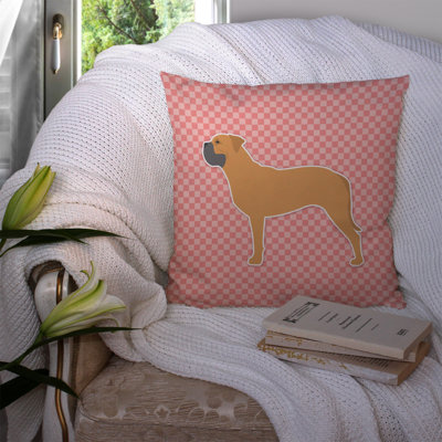 Bullmastiff Indoor/Outdoor Throw Pillow