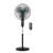 BLACK+DECKER BFSD116B 16" Oscillating Dual-Blade Stand Fan with Remote, Adjustable Height, Black