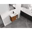 Meuble-lavabo mural avec lavabo en céramique blanche et porte à fermeture en douceur-1269688365