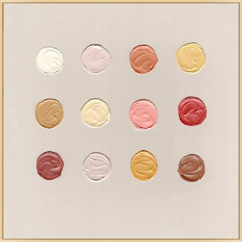 Reproduction de cadre flottant sur toile Coast Warm Palette