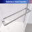 Rainlex 36" x 72" Chrome Pivot Shower Door, 36×36×72 in, 6mm Tempered Glass-126660249