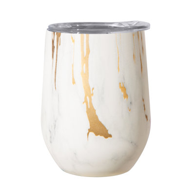 Verre à vin sans pied en acier inoxydable 12 oz Oggi Barware