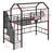Metal Twin Size Loft Bed Frame With A Storage Box And Stairs-181322827