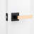 Summit Matte Black Double Dummy Modern Door Lever-71089166-71089167-71450989