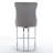 26 Inch Counter Height Bar Stools, Modern Velvet Upholstered with Button Back, Rivet Trim, and Chromed Metal Base for Kitchen Island-2128933895