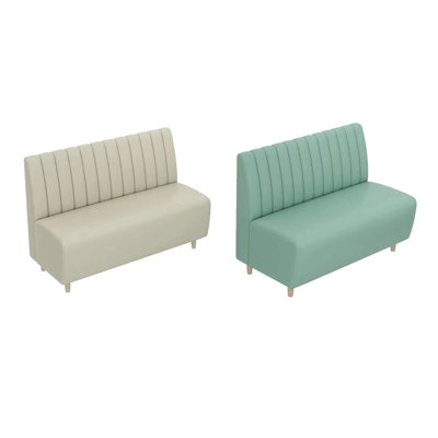 Banc rembourré en similicuir Cafe