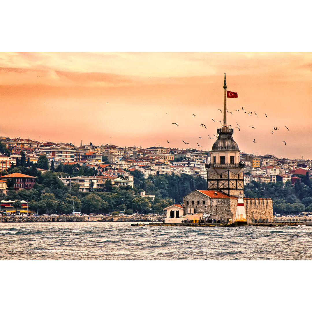 Jungfernturm, Istanbul von Settar - Leinwandbild