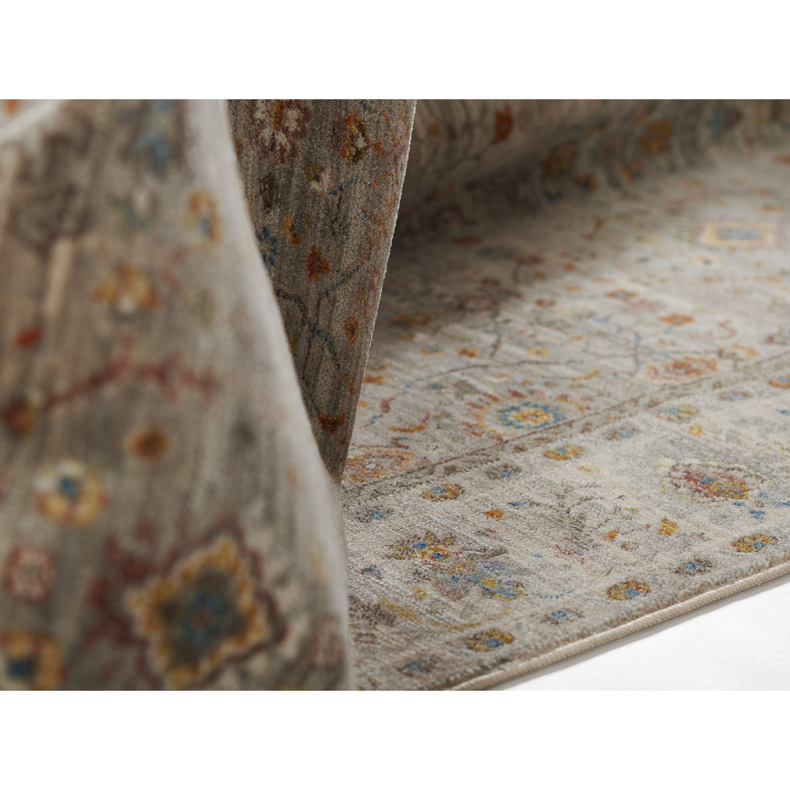 Applecroft Gray Oriental Rug, Rectangle 5' x 7'9"