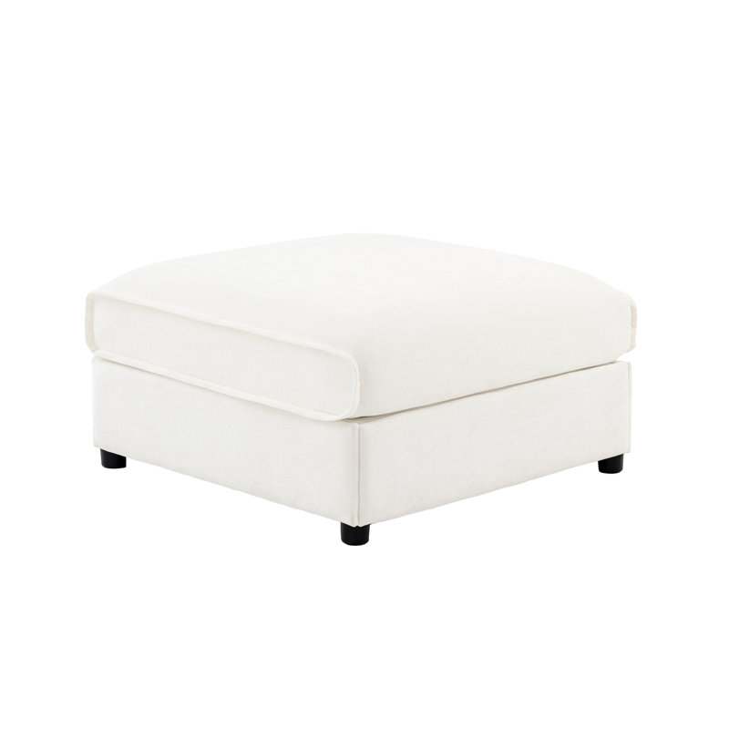Repose-pieds de style contemporain, Blanc