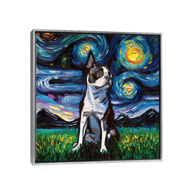 " Boston Terrier Night II " by Aja Trier