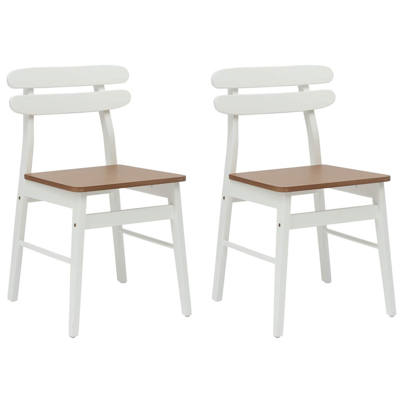 Tarlach Solid Wood Accent, White/Natural