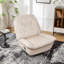 Fauteuil inclinable, fauteuil inclinable, support pour téléphone portable, fauteuil de lecture large et confortable, fauteuil à bascule pivotant, velours-82879371