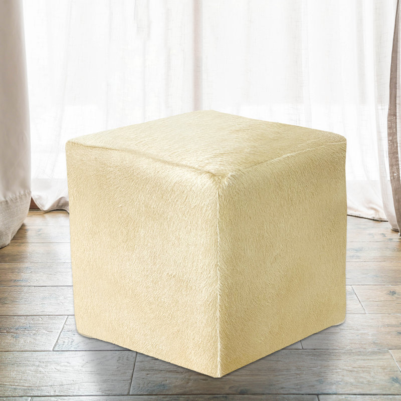 Repose-pieds carré, Beige