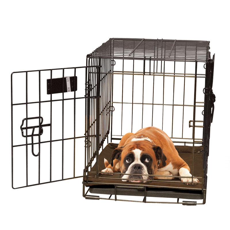 Tapis de caisse pour chien auto-chauffant, Grand (l 37 po x P 25 po x H 0,5 po), Moka