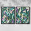 Jungle Wave I - reproduction encadrée de qualité supérieure - prête à être accrochée - aucun clou requis - aucun clou requis-108016481-108016489