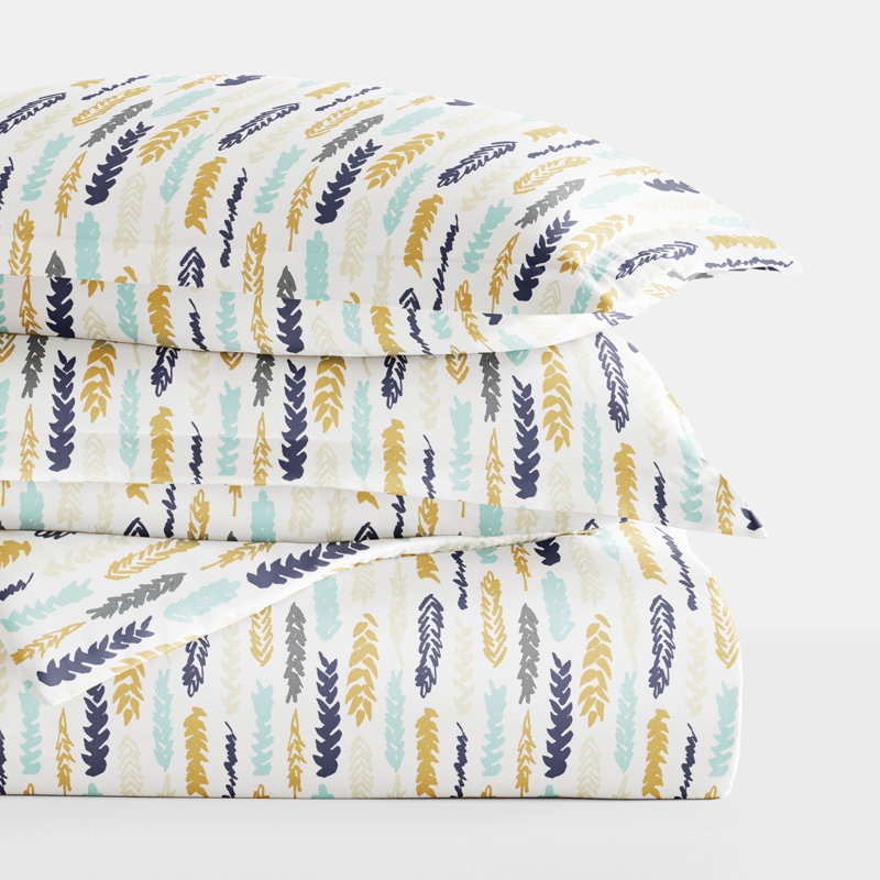 Becky Cameron Home Feathers Pattern Duvet Cover Set