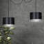 Pascua 2 - Light Black Drum Pendant-40748483