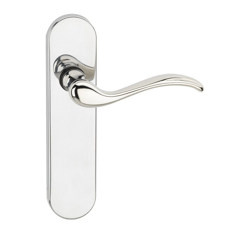 Door Handle, Polished Nickel