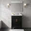 Meuble-lavabo de 24 po avec lavabo en céramique intégré pour les petites et moyennes salles de bain-424974118