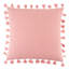 Housse et insert de coussin carré en coton à pampilles-56683832-56683835