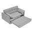 Canapé double 54,30 pouces à deux places avec lit escamotable, mobilier de salon, gris clair-477026136