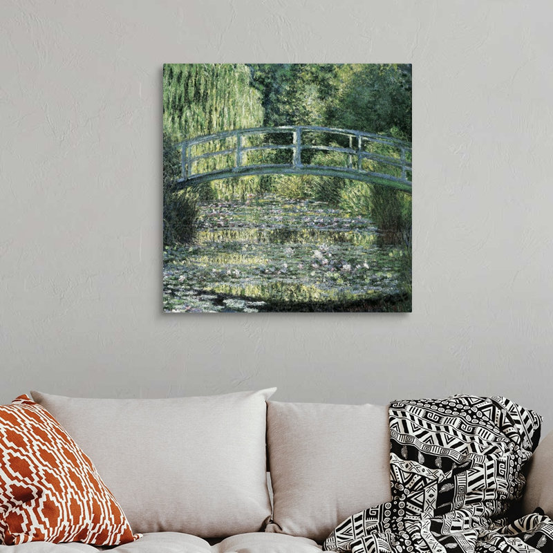 «The Waterlily Pond» par Claude Monet - reproduction imprimée, H 20 po x l 20 po x P 1,25 po, Toile