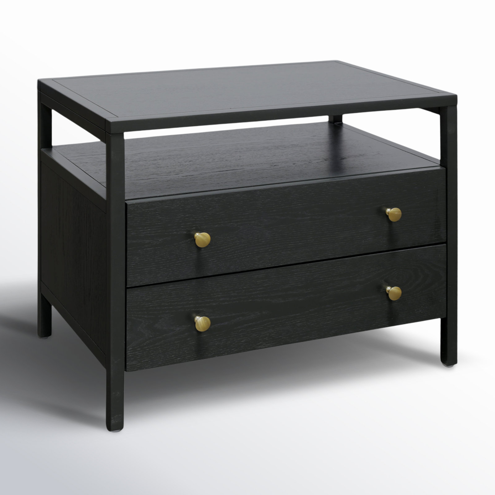 Gracie 2 - Drawer Nightstand, Black