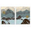«Mountain Range» par Jacob Green - ensemble de 2 reproductions d'art-390652548-390652545