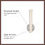 Tole 14-in Black dimmable LED Wall Sconce-2033968717