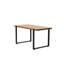 Table basse en bois massif de style rustique, 39 po, noyer, pour les espaces de vie 38,29 po Table avec touche, maison