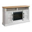  Console Harriet avec foyer de 23 po en blanc et naturel