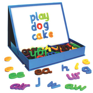 Rainbow Phonics Magnetic Letters & Built-In Magnetic Board