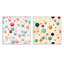 Funky Polka Dot Delights - Ensemble de 2 collages carrés à formes abstraites-1884871994-1884872132