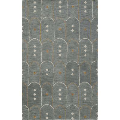 Tapis en laine touffeté à la main Loryanna