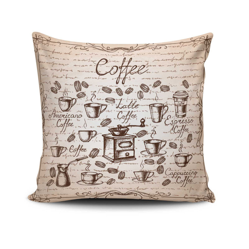 Cecilija Decorative Cushion, 17.0 x 17.0 Inches, 50% Cotton / 50% Polyester, Machine Washable, Ironable, Silicone Filling, Concealed Zip Closure | Soft & Stylish Throw Pillow for Living Room, Bedroom, & Office Décor