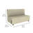Pro Series Rustic Upholstered Armless Mobile Sofa with Tech Panel-101545347