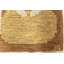 Tapis beige / brun en laine Vintage Geometric par Ingegerd Silow