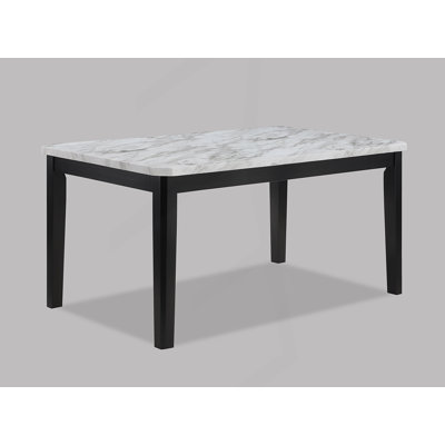 Transitional Dining Rectangular Table, Kitchen Table